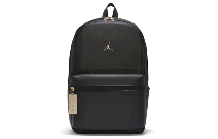 Jordan Polyurethane Backpack Regular Unisex Black