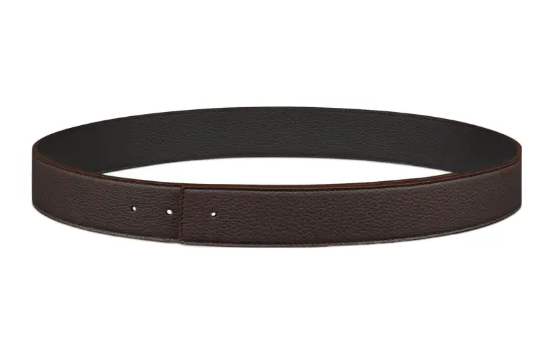 DIOR Cow Leather Belts Men's Width 3.5cm