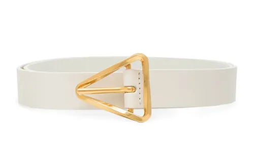 Bottega Veneta Leather Belts Women's White Width 2.5cm