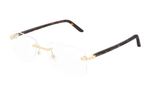 Cartier Prescription Glasses Unisex Tortoiseshell Gold