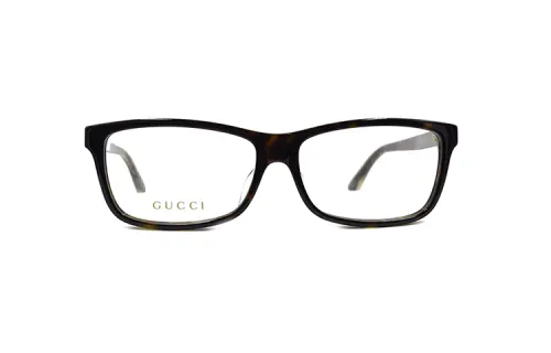 Gucci tortoiseshell rectangular-frame glasses