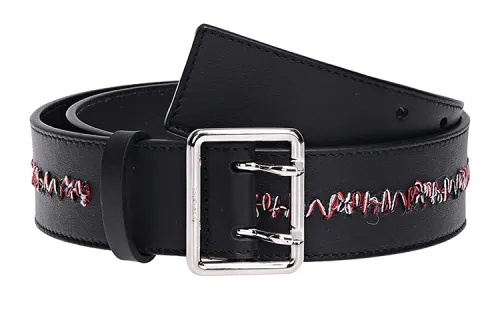 DIOR Cow Leather Belts Men's Width 3.7cm