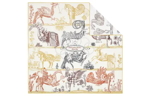 HERMES Della Cavalleria Scarves Women's Multicolor