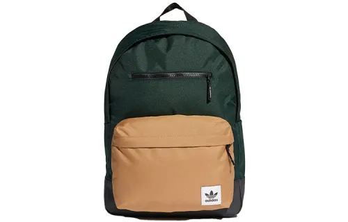 Adidas Originals Trefoil Polyester Backpack Regular Unisex Green Brown