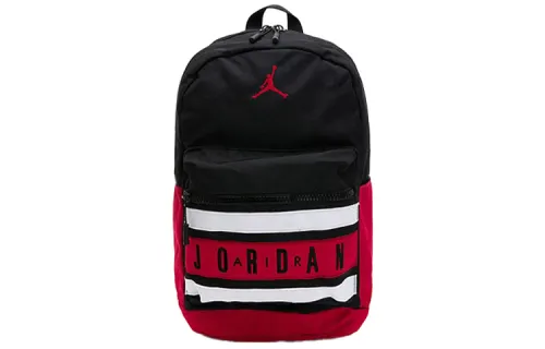 Jordan Polyester Basketball Bag Backpack Regular Unisex Black Red