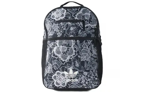 Adidas Originals Trefoil Polyester Backpack Unisex Black White