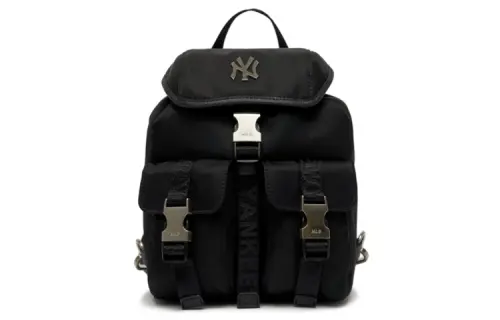 MLB Nylon Fabric Backpack Regular Unisex Black