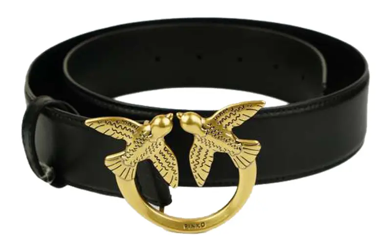 PINKO Leather Belts Unisex Black
