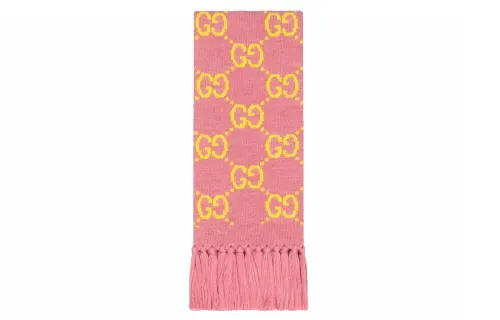 GUCCI Gg Wool Jacquard Scarf