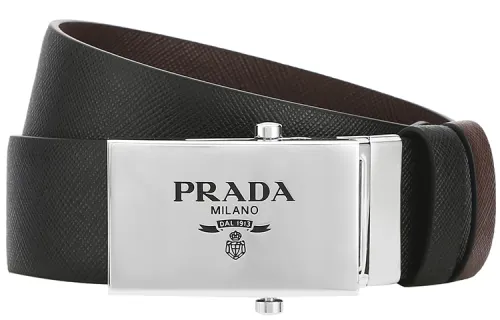 PRADA Automatic Buckle Men's Width 3.5 Cm