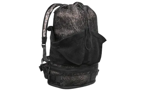 PUMA X San Yuan Kang Yu Mesh Pocket Polyester Backpack Regular Unisex Black