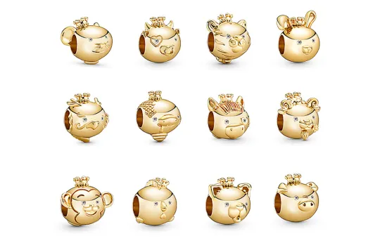 Pandora Alloy Jewelry Accessories Women's Gold