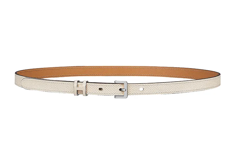 HERMES POP H Cow Leather Belts Women's 1.5cm