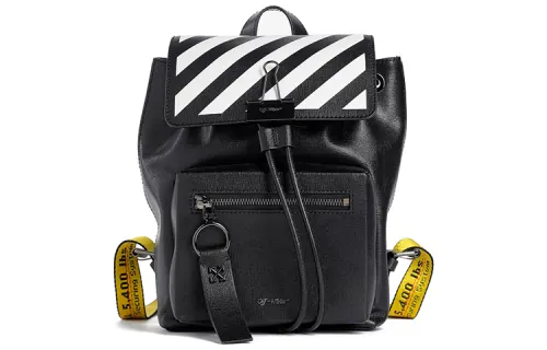 OFF WHITE Backpack Diag Black White Yellow