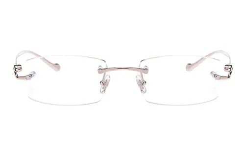 Cartier Rectangular Rimless Glasses
