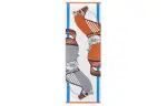 HERMES Scarves Men's Mixed Gray/Caramel/Gray