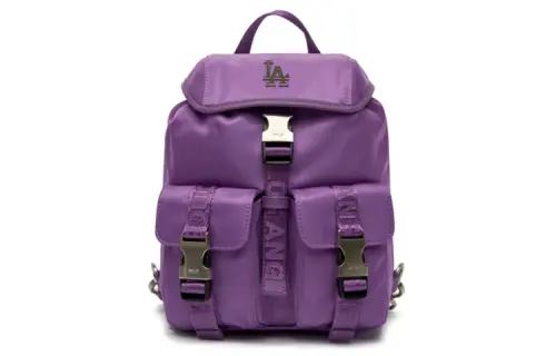 MLB Los Angeles Dodgers Nylon Fabric Backpack Regular Women's Violet