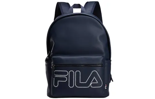 FILA PU, Textile, Synthetic Leather, Polyurethane Backpack Unisex Legend Blue