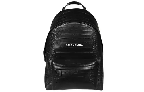 Balenciaga Sheepskin Backpack Men's Black