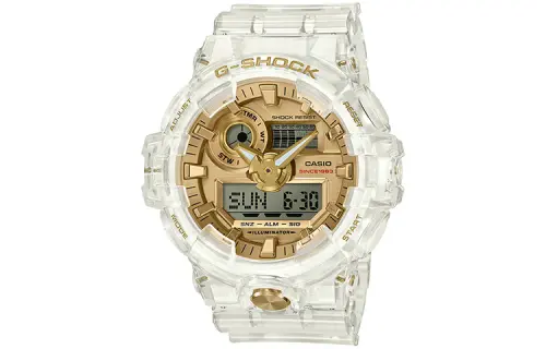 CASIO Men Gold Watch GA-735E-7A