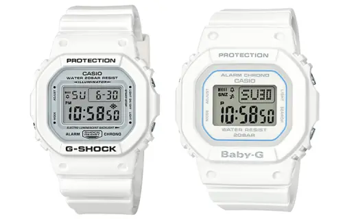 CASIO Unisex Pair Table Series White Watch