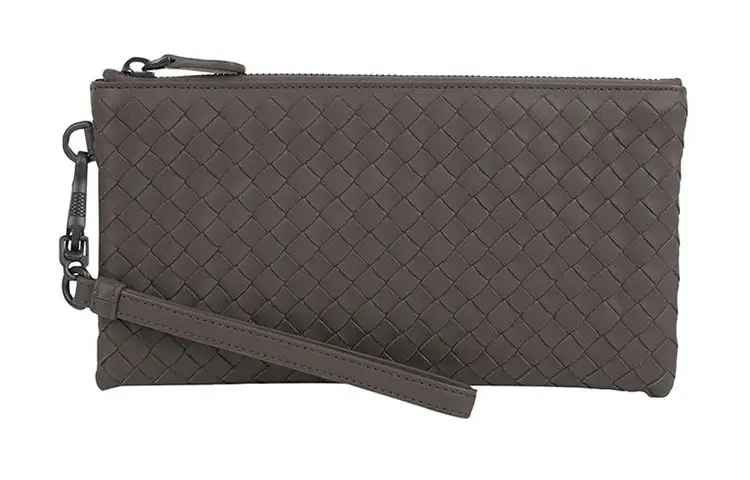 Bottega Veneta Cow Leather Clutch Regular Men's Coffee
