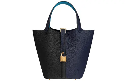 HERMES Picotin Lock Taurillon Clemence Leather Basket Bag, Bucket Bag, Handbag 18 Women's