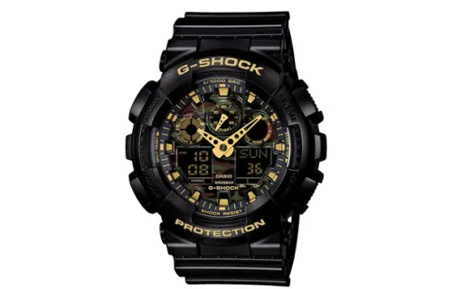 CASIO Men Liquid Crystal/Analog Dual Display Series Black Watch GA-100CF-1A9PR