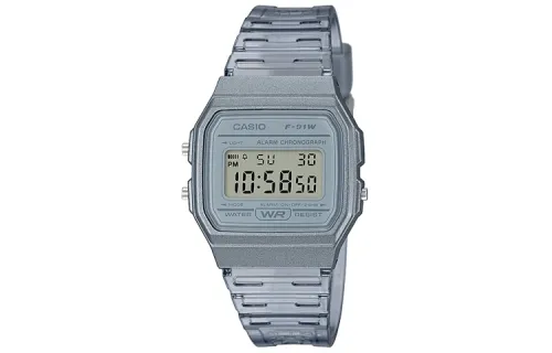 CASIO DIGITAL Quartz Movement Resin Strap Watch Men's Watches Gray Dial