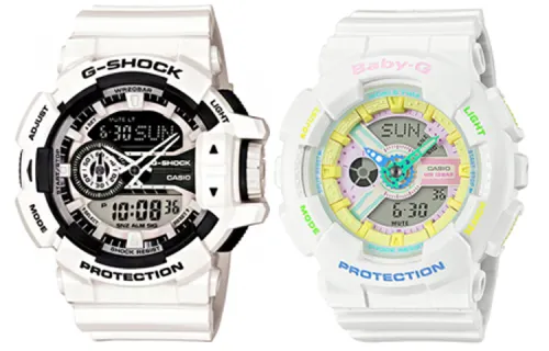 CASIO Unisex Pair Table Series White Watch