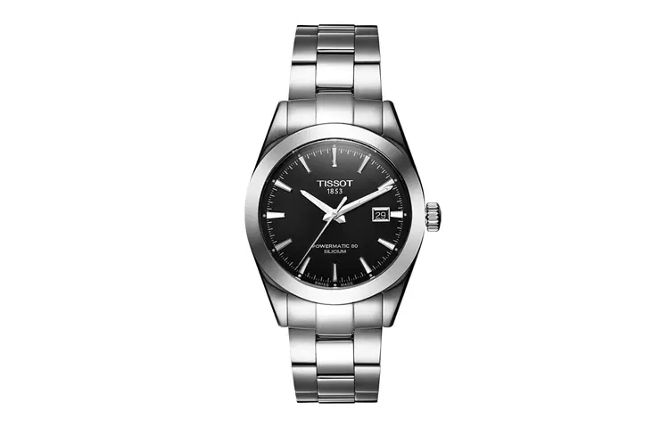 TISSOT Windy Collection Automatic Mechanical Movement Men's Watches Watch Black Dial Stainless Steel Case