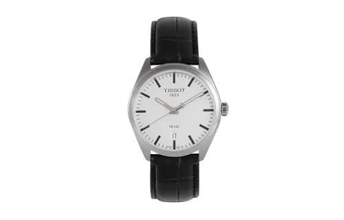 TISSOT PR100 Collection Quartz Movement 100m Waterproof Men's Watches Watch 39mm White Dial Stainless Steel Case
