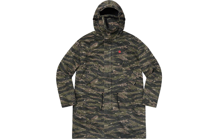 Куртка Supreme SS21 Week1 Hooded Facemask Parka (черная) — фото 6