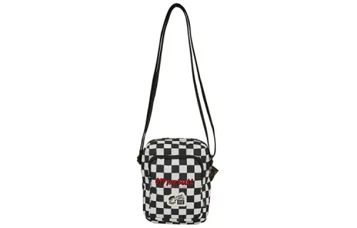Vans Polyester Shoulder Bag, Crossbody Bag Unisex Black White