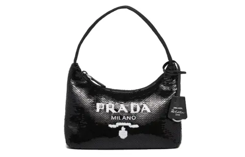 PRADA Nylon Hobo Bag, Shoulder Bag, Handbag Women's