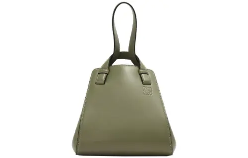 LOEWE Hammock Nugget Cow Leather Handbag, Shoulder Bag, Crossbody Bag Women's Avocado Green