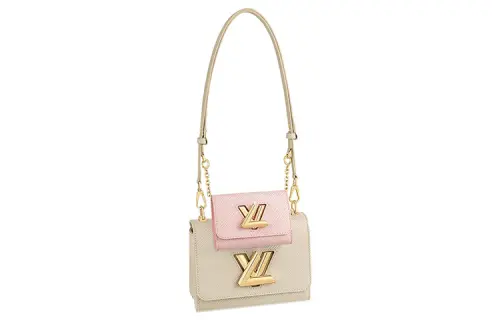 LOUIS VUITTON Twist Epi Cow Leather Combination Bag, Shoulder Bag, Crossbody Bag Women's Beige