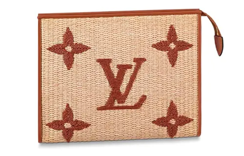 LOUIS VUITTON Toiletry Poche 26 Monogram Motif Tan