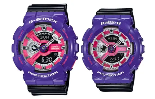 CASIO Unisex Pair Table Series Pink Watch