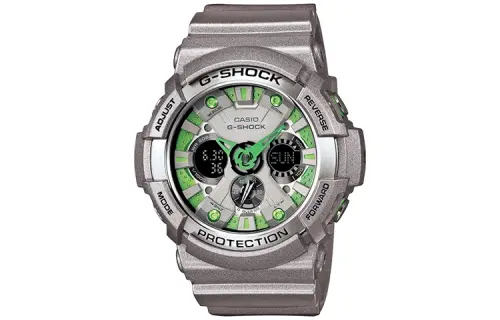 CASIO Men 55mm Silver Watch GA-200SH-8A