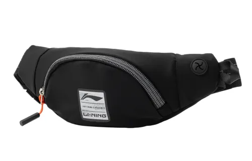 Li Ning Polyester Fanny Pack Regular Unisex Black