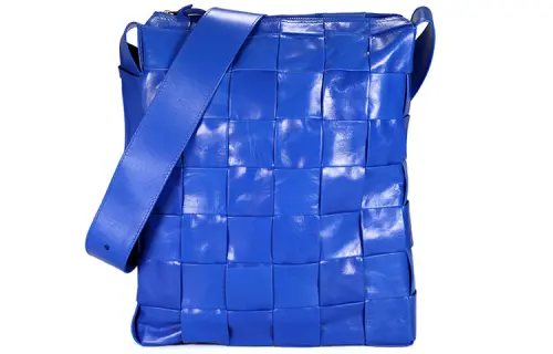 Bottega Veneta Cow Leather Shoulder Bags Women's Blue