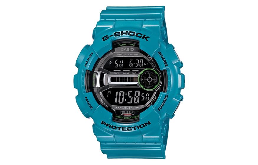 CASIO Casio, quartz rubber blue waterproof shockproof electronic watch strap, men's watch, black dial, quartz mechanism, Japanese and Korean
