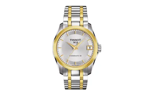 TISSOT Kutu Collection Automatic Mechanical Movement Women's Watch 32mm White Dial Stainless Steel Case