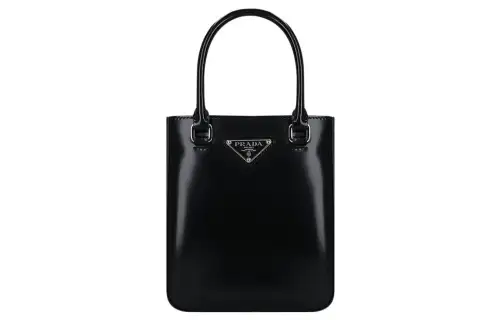 PRADA Calfskin Shoulder Bag, Crossbody Bag, Handbag Women's Black