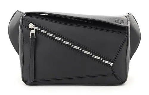 LOEWE Puzzle Bum Bag In Classic Calfskin Small Black