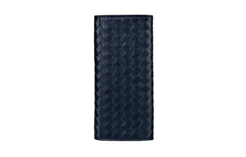 Bottega Veneta Cow Leather Wallet Unisex Tourmaline Blue