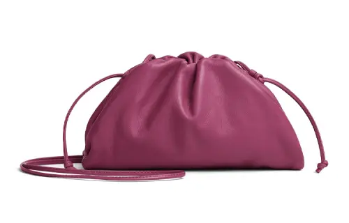 Bottega Veneta POUCH Cloud Bag Leather Clutch Mini Women's Vermilion