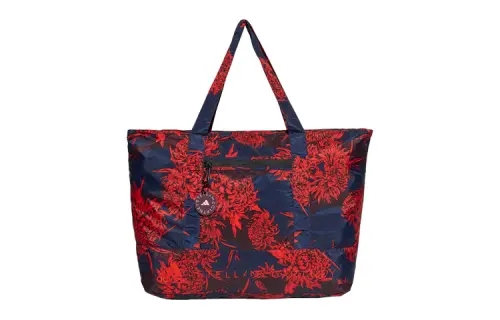 Adidas Polyester Tote Bag, Shopping Bag, Shoulder Bag, Handbag Regular Women's Navy Blue/Red
