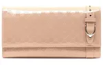 GUCCI Patent Leather Wallet Women's Nude Pink, Candy Color
